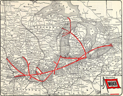 1900s Wasbash RR Map